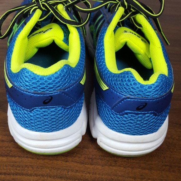 Asics Gel Contend 4 Athletic Running Shoe Womens Size 7 C707N  Blue Green White - Picture 6 of 9